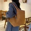 SA Túi đeo vai da lộn giả sành điệu dành cho nữ Túi xách thiết kế xô hợp thời trang