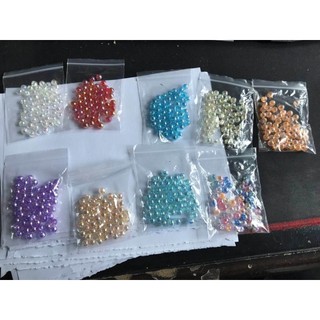 [Cánh hoa Acrylic] Chất liệu kẹp tóc Hanfu cổ, phụ kiện tự làm, phụ kiện tự làm, chất liệu trang sức, hạt Acrylic 6mm mạ màu, 50pcs