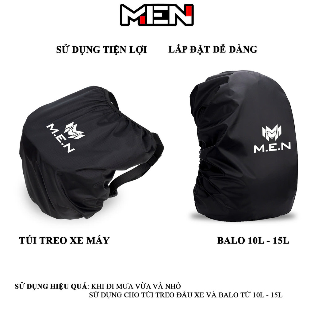 Túi trùm balo đi mưa kháng nước thời trang Men M100 [CHUẨN XƯỞNG SẢN XUẤT]