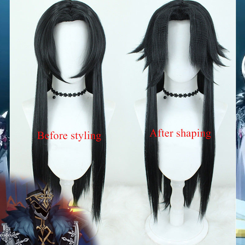 You Genshin Impact II Capitano The Captain Cosplay Tóc Giả Da Đầu Nhân Tạo Anime Tóc