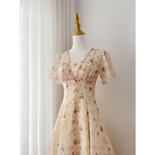 Đầm váy hoa cổ viền - Pansy Dress