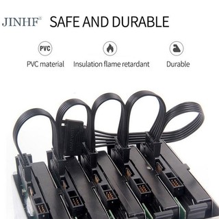 Jinhf DIY Molex 4pin IDE 1 đến 5 SATA 15Pin Ổ Cứng Nguồn Điện Chia Dây Cáp HOT