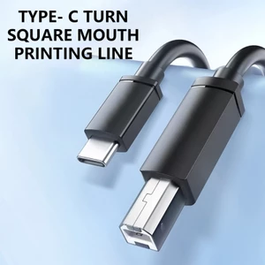 BTM USB C sang cổng vuông Dây dữ liệu in 24 28AWG Đầu nối nam sang nam cho máy in Máy quét Tương thích rộng