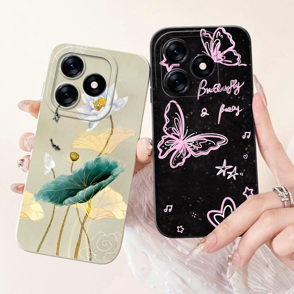 Ốp Lưng Tecno Spark 10 10C 10Pro 10 5G Thời Trang Thẩm Mỹ Bướm Hoa Mèo Dễ Thương Ốp lưng Tecno Spark 10 Pro K15q K15k KI5m K17 K18