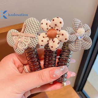 Kudosation Trẻ Em Mới Bé Gái Kim Cương Giả Pentagram Ngôi Sao Đuôi Ngựa Co Giãn Tóc Cao Su