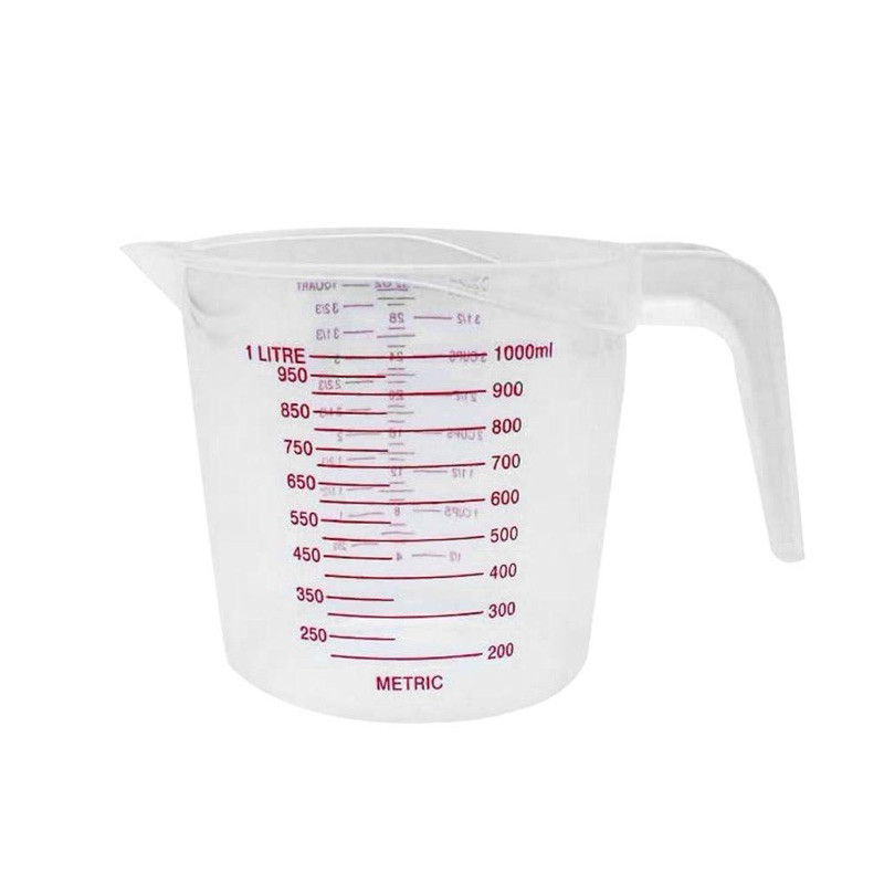 Ca pha chế đo ml bộ 3 250ml, 500ml, 1000ml có vạch, Bộ 3 ca đong pha chế Việt Nhật