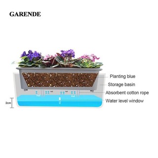 Garande Hộp Cửa Sổ Chậu Cây Đa Năng Tự Tưới Cây Hộp Đựng Hình Chữ Nhật Trồng Cho Trong Nhà Ngoài Trời Sân hiên Bên Ngoài Cửa Sổ