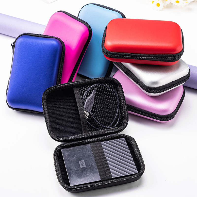 Túi Đựng Chuột Bluetooth, Tai Nghe 14x10x4 cm, Cáp Dữ Liệu, Bộ Sạc - Hộp Đựng EVA Bảo Vệ Chống Sốc, Nhỏ Gọn, Tiện Lợi