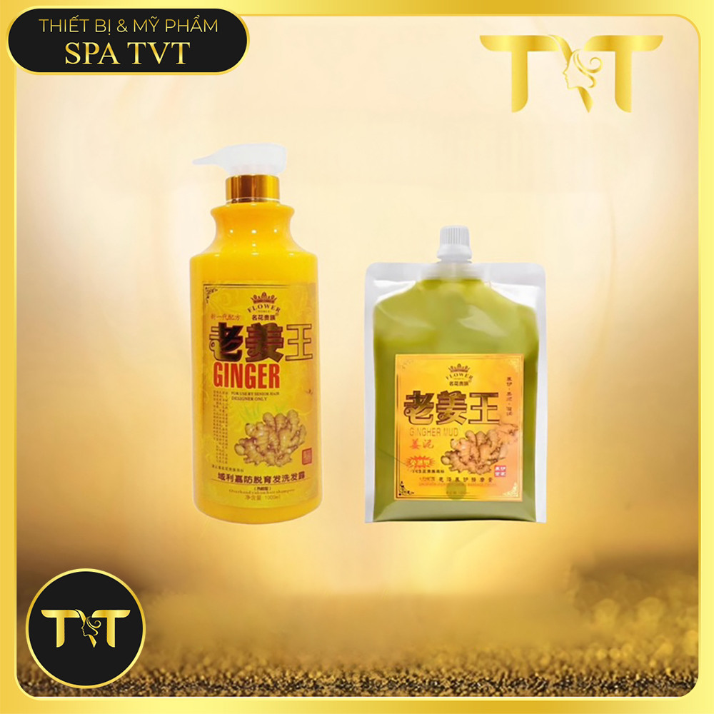 Dầu Gội Gừng 1000ml, Dầu Xả Gừng 1000ml Dưỡng Sinh, Giảm Gàu, Mềm Mượt Tóc, Chăm Sóc Da Đầu TVT
