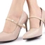 JKDESIGN 1 Đôi Dây Giày Nữ, Có Khóa Giày Cao Gót Dây, Trang Trí Có Thể Điều Chỉnh Sandal Chống Trơn Lộn Dây Cố Định
