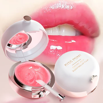 Cherry Jelly Lip Balm Chống nứt Phai Môi Đường Ngủ Ban Đêm Sửa Chữa Môi Mặt nạ Trang Điểm Son Môi Đế Dưỡng Ẩm Nuôi Dưỡng Làm Đẹp Chăm Sóc Môi