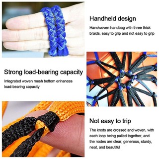 Túi đựng bóng rổ DWELLCO, Túi nylon dệt nylon, Túi lưới nhiều màu bền bỉ Bóng chuyền