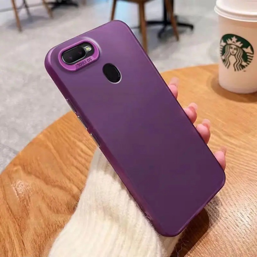 Dành Cho Ốp Lưng OPPO AX5 OPPO A3S A12e A12 A7 AX7 A5S AX5S F9 Pro Ốp Lưng Điện Thoại Laser Kim Loại Sang Trọng Màu Aurora Ốp Lưng Chống Sốc