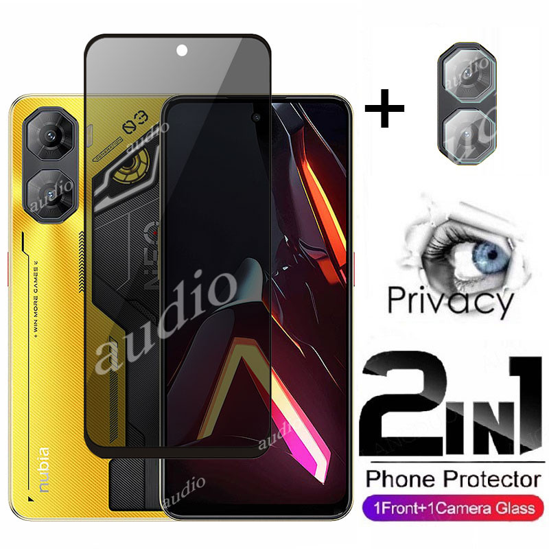 Nubia NEO 5 5G Nubia NEO 3 5G 2in1 Màn hình riêng tư có màng ống kính cho ZTE Nubia NEO 3 5 GT Pro Neo3 Neo5 GT Pro 5G Bảo vệ màn hình riêng tư Phim kính cường lực cho ZTE Nubia NEO 3 5G Kính mặt trước Phim chống gián điệp