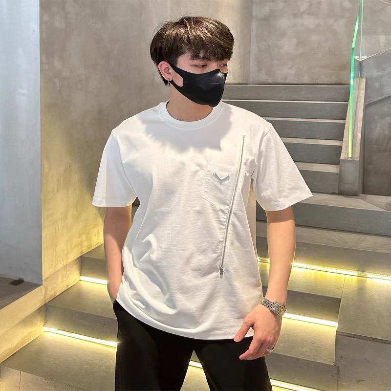 Áo Thun Khóa Logo Nổi Para KCloset Áo Phông Cotton Dày Dặn Dáng Rộng Nam Nữ NVA261