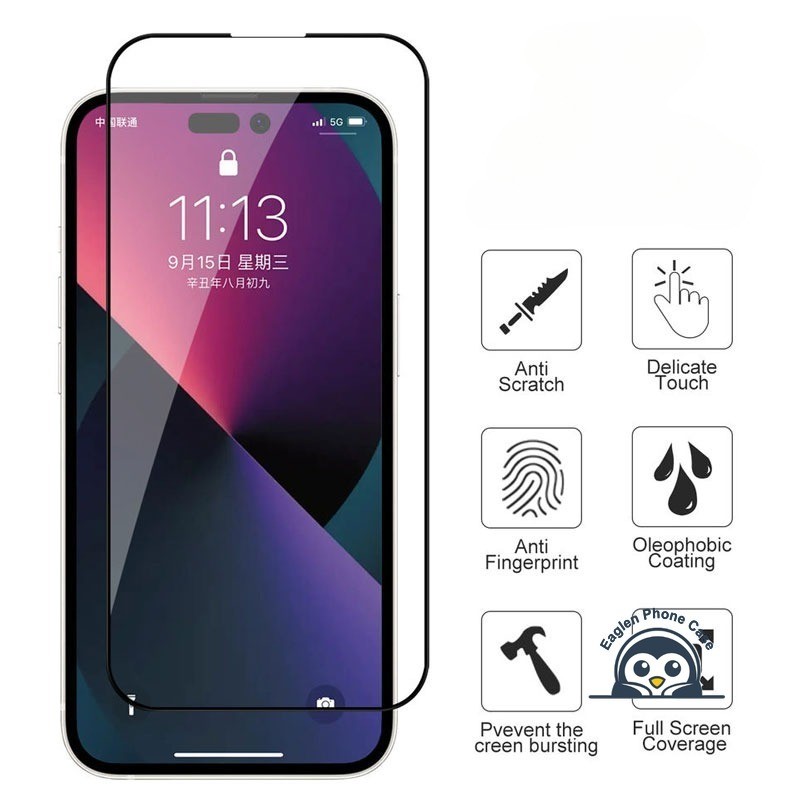 2 Chiếc Full Kính Cường Lực Cho iPhone 17 Pro Max Air 16E 16 Pro Max 15 14 13 12 Mini 11 Pro Max XR XS Max X 8 7 6s Plus Kính Bảo Vệ Màn Hình
