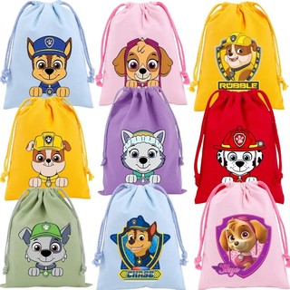 Túi dây rút Paw Patrol mới túi lưu trữ hoạt hình túi quà tặng túi vải sang trọng