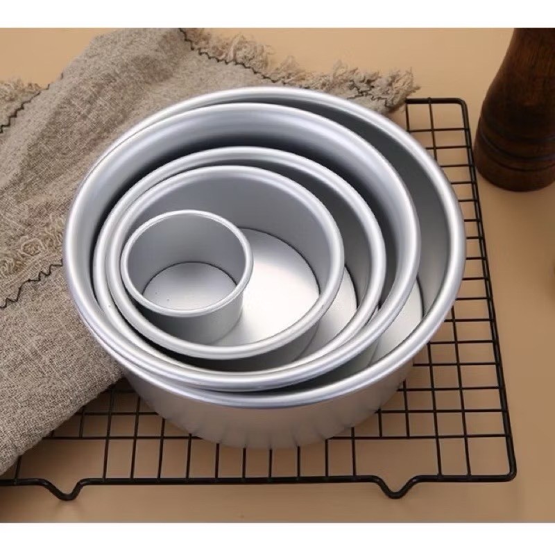 Khuôn Bánh Bông Lan Tròn Đáy Rời ,Đáy Liền các loại | Shopee Việt Nam
