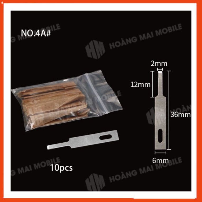 (100 cái) Lưỡi dao cạy nắp lưng điện thoại, dùng để luồn khe, cạy mở và tách keo