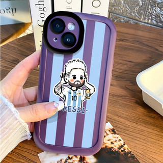 Ốp điện thoại ngôi sao bóng đá Messi cho iPhone 16 / 15 / 14 / 13 / 12 / X / 7 / 11 / Plus / pro Max bao gồm tất cả các ốp lưng silicon mờ mềm bền chống rơi