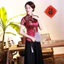 Phong Cách Trung Hoa Mới Retro Thiết Kế Đổi Mới Nữ Thổ Cẩm Satin Thanh Lịch Slim-Fit Truyền Thống Qipao Top
