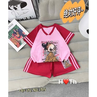 30-45kg Bộ cô gái phối màu đeo kính HTH size đại