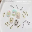 50 Cái Hỗn Hợp Ins Niche Bộ Đồ Ăn Dòng Thìa Nĩa Móng Tay 3D Kim Loại Khuôn Làm Móng Tay Trang Trí Móng Tay DIY Nail Art Charm Phụ Kiện [vn]
