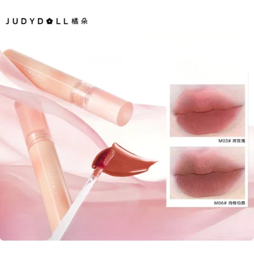 JUDYDOLL Water Mist Lip Glaze Nhẹ Matte Làm trắng không phai màu và không dính vào cốc