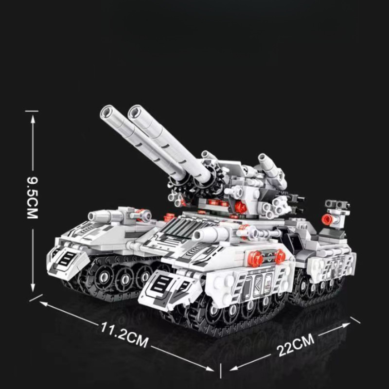 BỘ ĐỒ CHƠI XẾP HÌNH XE TĂNG Chiến Đấu, Bánh Xích Di Chuyển Linh Hoạt, Chất Liệu ABS An Toàn, đồ Chơi Cho Bé Trai