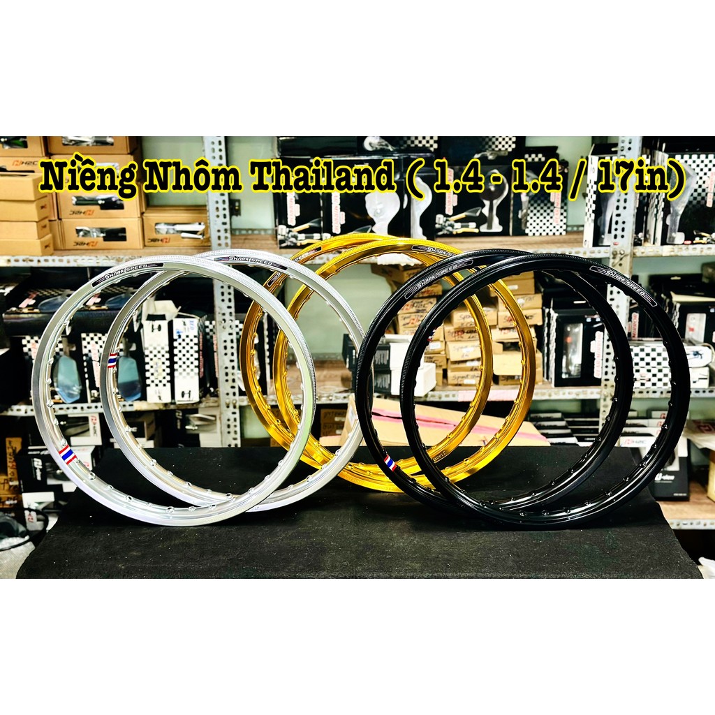 Niềng Nhôm Shark Speed Size 1.4 1.4 x 17in Gắn Được Cho Nhiều Loại