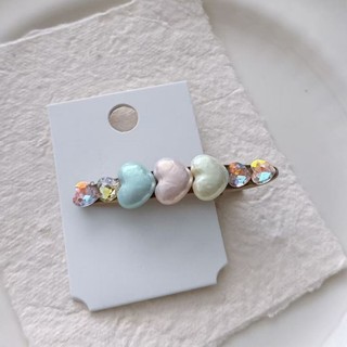 Kẹp Tóc Hình Mỏ Vịt Phong Cách Hàn Quốc với Pha Lê Ngọc Trai và Kim Cương Nhân Tạo