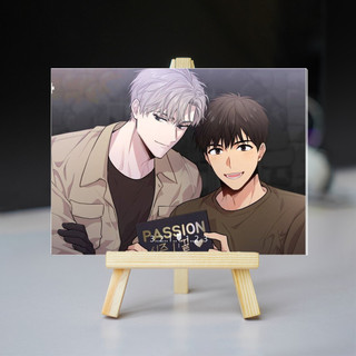 Moc khóa, mô hình standee, Tranh kính Passion Ilay Riegrow Jeong Taeui BL Manhwa Phụ kiện trang trí trưng bày