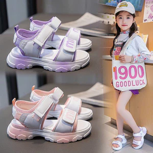 sandal bé gái dép cho bé đi học đi chơi chống trượt da PU mềm êm chân mẫu mới nhất năm size đại tím, hồng MIU QCCC XD136