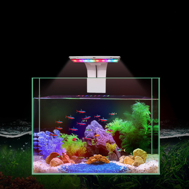 Đèn Led Kẹp Bể Cá Mini Có Nhiều Chế Độ Màu