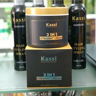 Thuốc Duỗi Tóc Kassi 2 in 1 Straight Cream 500ml (Không cần kem dập) ( TN )