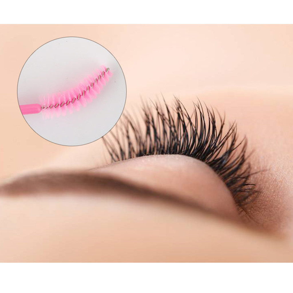 Bàn chải Mascara lông mi dùng một lần Crystal Mascara Wand Eyelash Brush Applicator