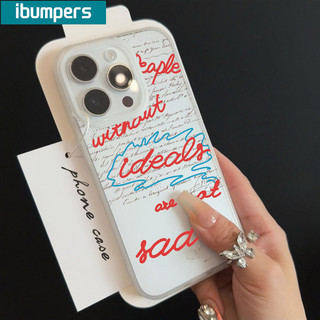 ibumpers Ốp Lưng iPhone Hàn Quốc Đơn Giản English In Hình Ốp Điện Thoại Silicon Mềm Chống Sốc Chống Bẩn Cho Iphone 16 15 14 12 13 11 Pro Max IP 7 8 Plus X XS XR