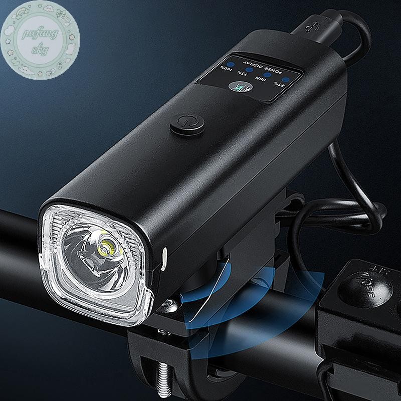 PUSKY Xe Đạp Đèn Pha Đèn Pin Tay Cầm Sạc USB Đường Đi Xe Đạp Highlight VN