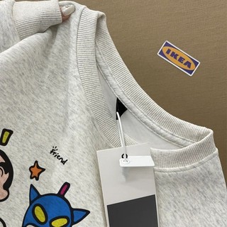 Áo sweater nỉ dài tay form rộng mùa đông  thu thời trang in hình cậu bé bút chì shin