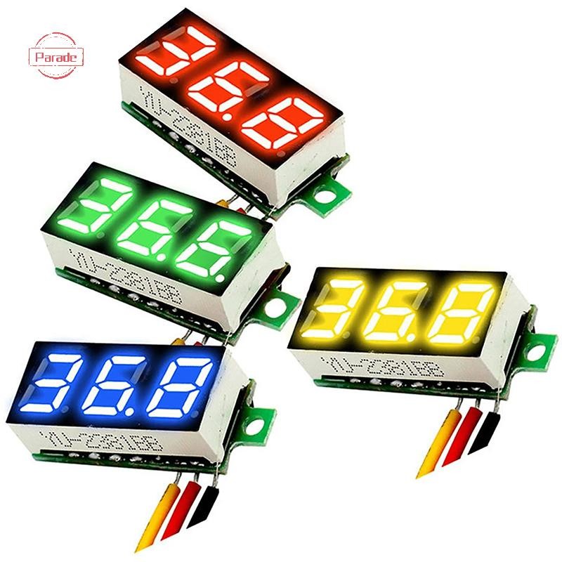 Diễu hành 0,28 Inch Vôn kế kỹ thuật số 0-100V Máy kiểm tra điện áp Vôn kế Máy dò VN