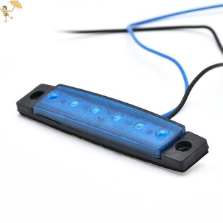 [Gou] 1 Chiếc Xe Tải Trailer Bên Đánh Dấu Chỉ Báo Giải Phóng Đèn Phanh Xe Phía Sau Nổi Bật Đuôi Đèn 6LED 12V / 24V Đèn Tín Hiệu Cảnh Báo VN