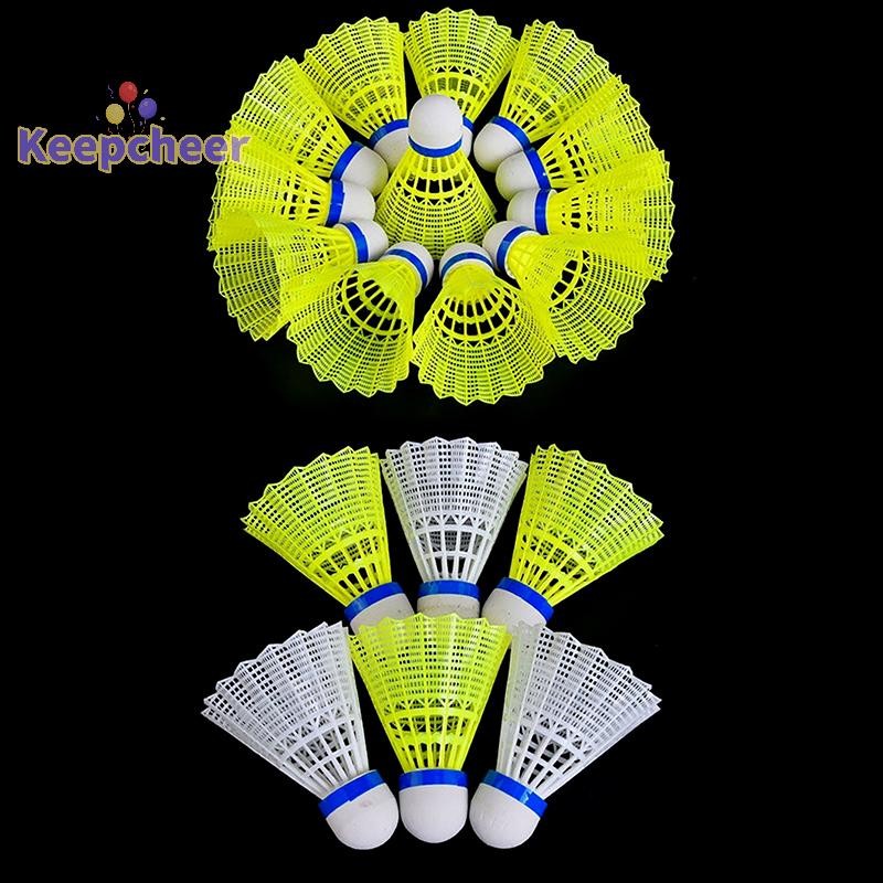 [Keepcheer] 1 CÁI Cầu Lông Nhựa Cầu Lông Vàng Trắng Học Sinh Cầu Lông Nylon [Mới]