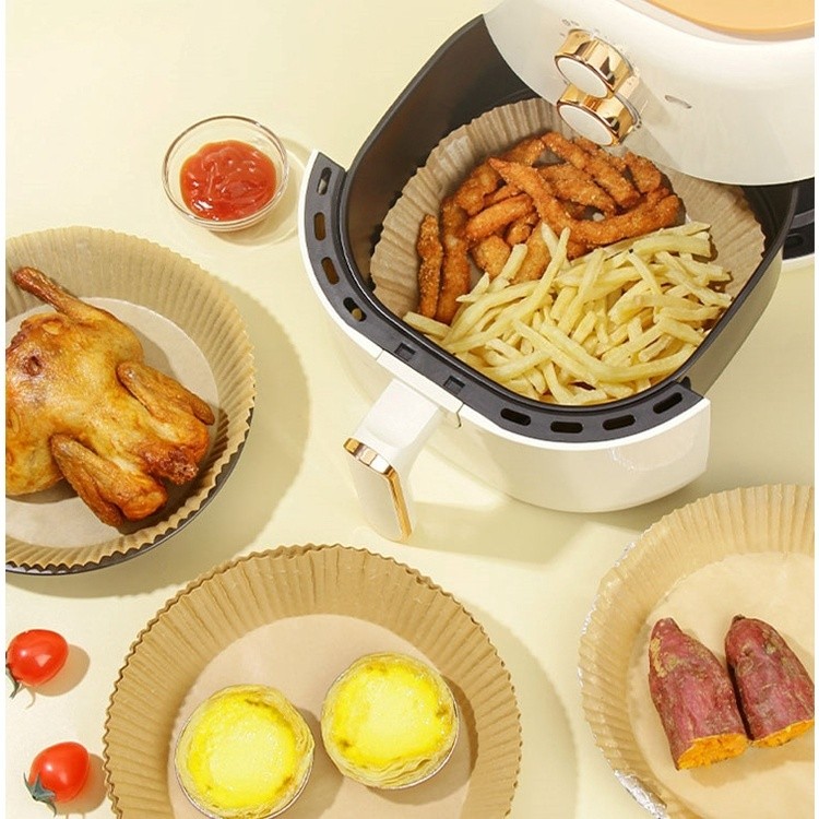 Giấy nến lót nồi chiên không dầu 1 tệp 50 tờ cực tiện không gây hỏng dễ dàng về sinh nồi