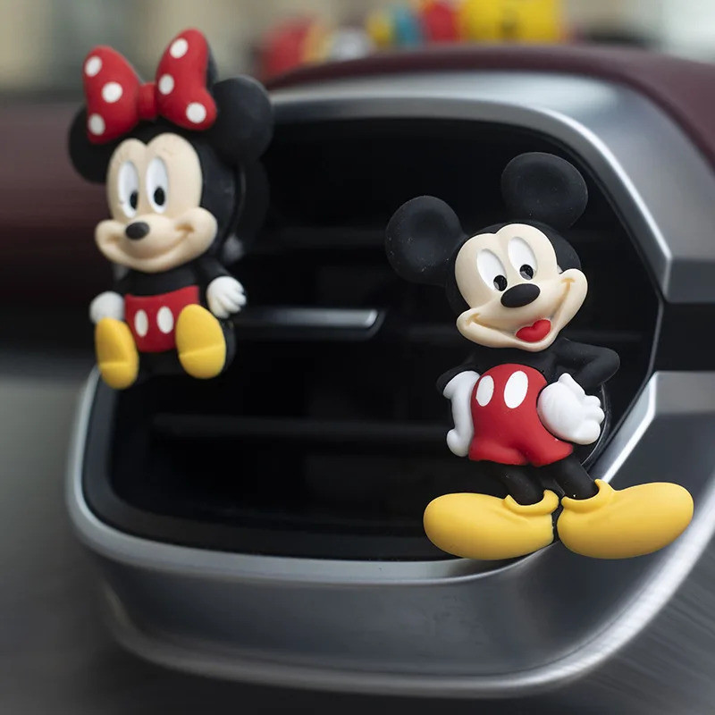 Mickey Minnie Chuột Donald Vịt Ô Tô Lỗ Thông Hơi Kẹp Nước Hoa Làm Mát Hoạt Hình Dễ Thương Gấu Trang Trí Tự Động Trang Trí Nội Thất Phụ Kiện
