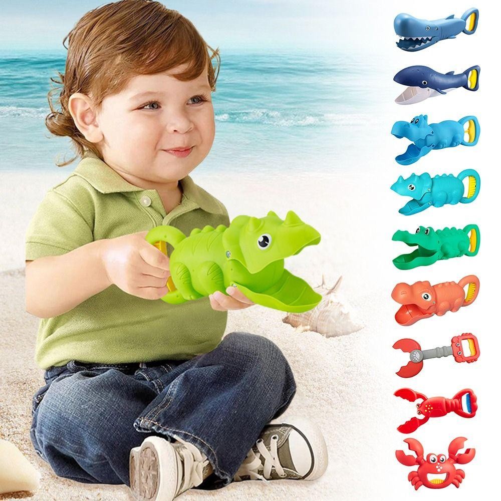 YOLOGO Đồ Chơi Cát Tuyết, Nhiều Màu Họa Tiết Hoạt Hình Đi Biển Đào Cát Xẻng, Sáng Tạo Trẻ Em Đồ Chơi Máy Làm Quả Cầu Tuyết Nhựa Kẹp Cát Khuôn Trong Nhà Ngoài Trời