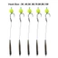AWNGD 5 Móc Câu Cá Chép, Pesca Ready Made Fishing Hair Rigs Móc, 2025 Thiết Bị 3 # -10 # Cá Chép Giàn Câu Cá Dụ Câu Cá