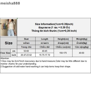 Meisha888 Mùa Hè Hàn Quốc Rỗng Ra Dệt Kim Áo Thun Nữ Cổ Chữ V Tay Ngắn Ôm Crop Top Đẹp