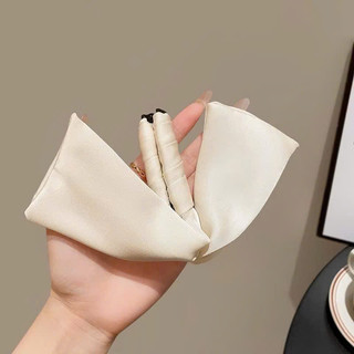 Kẹp Tóc Đuôi Ngựa Vải Voan Phối Lưới Thắt Nơ Xinh Xắn