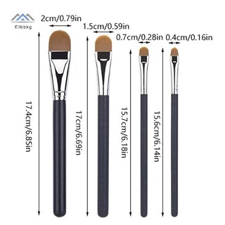 ELBBKG Flat Round Ultra Thin Concealer Cọ Trang Điểm Contour Concealer Dụng Cụ Trang Điểm 4 Loại Kích Thước Mới