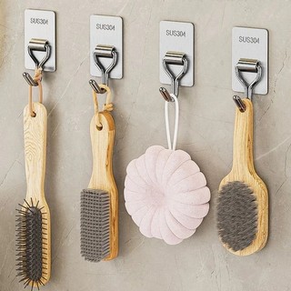 Thép không gỉ 304 Tự Dính Móc Treo Tường Hạng Nặng Cho Khăn Chìa Khóa Túi Treo Móc Chống Thấm Nước